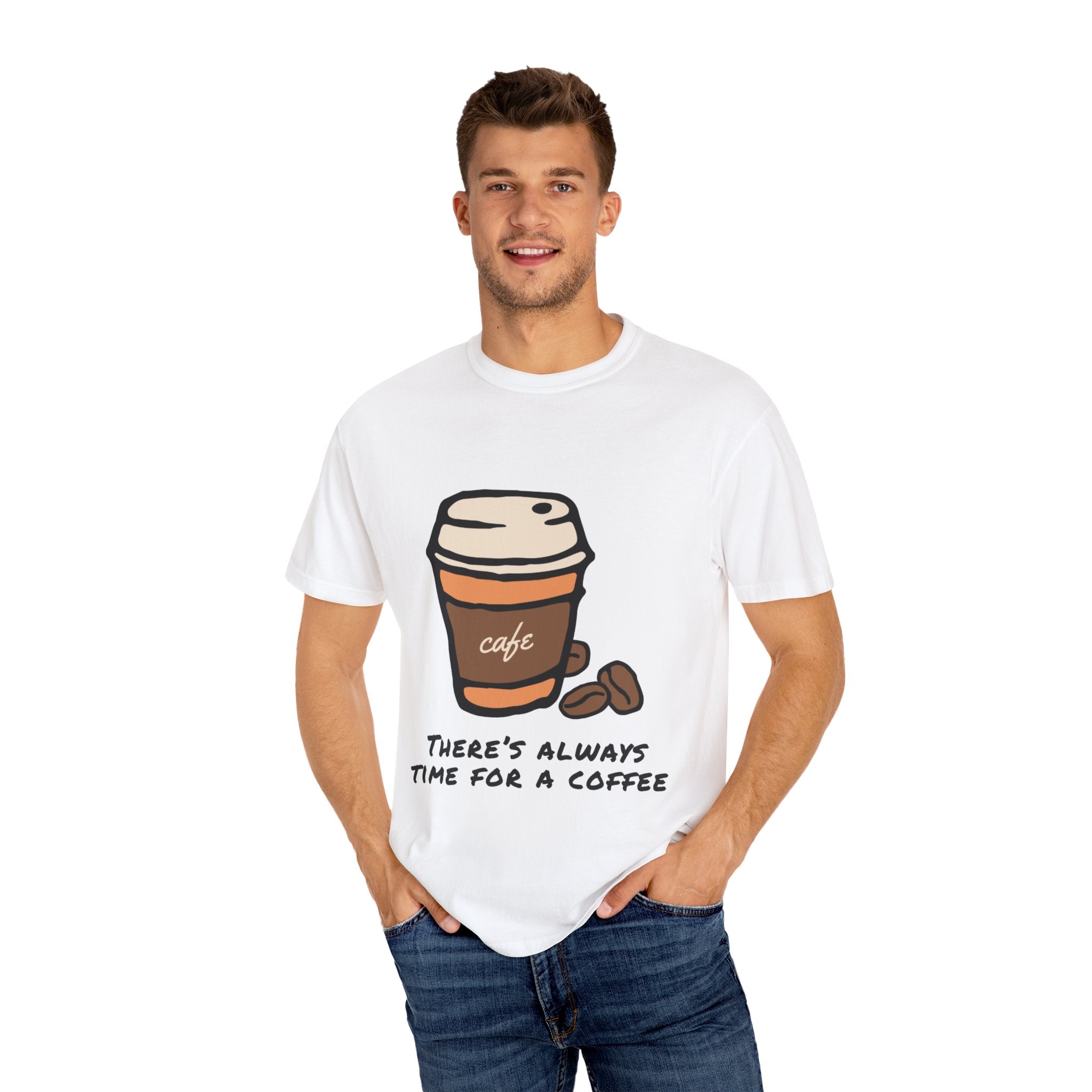 Unisex Coffee Time T-Shirt, Always Time for Coffee Tee, Casual Coffee Lover's Shirt, Gift for Baristas, Cute Coffee Apparel