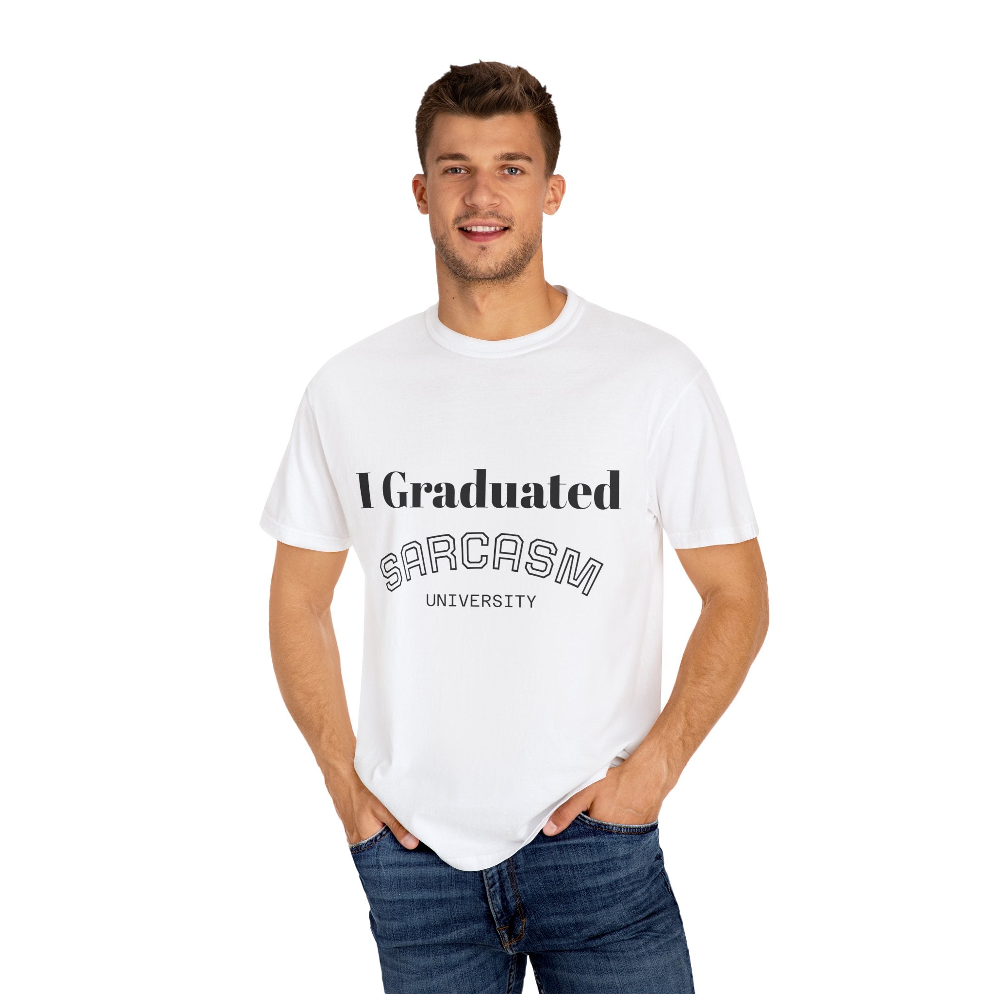 Graduation Sarcasm T-Shirt, Funny Graduation Gift, College Humor Tee, Unisex Casual Wear, Celebrate Graduation Day