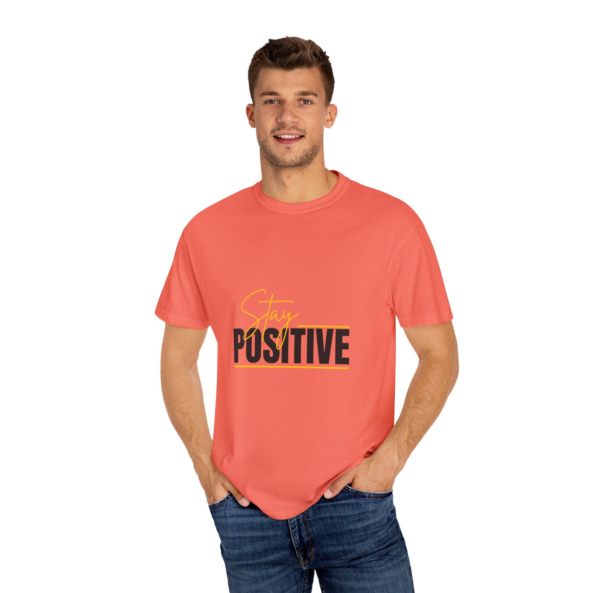 Stay Positive T-Shirt | Unisex Garment-Dyed Tee | Uplifting Apparel for Every Occasion | Positive Vibe Fashion, Gift for Friends, [...]