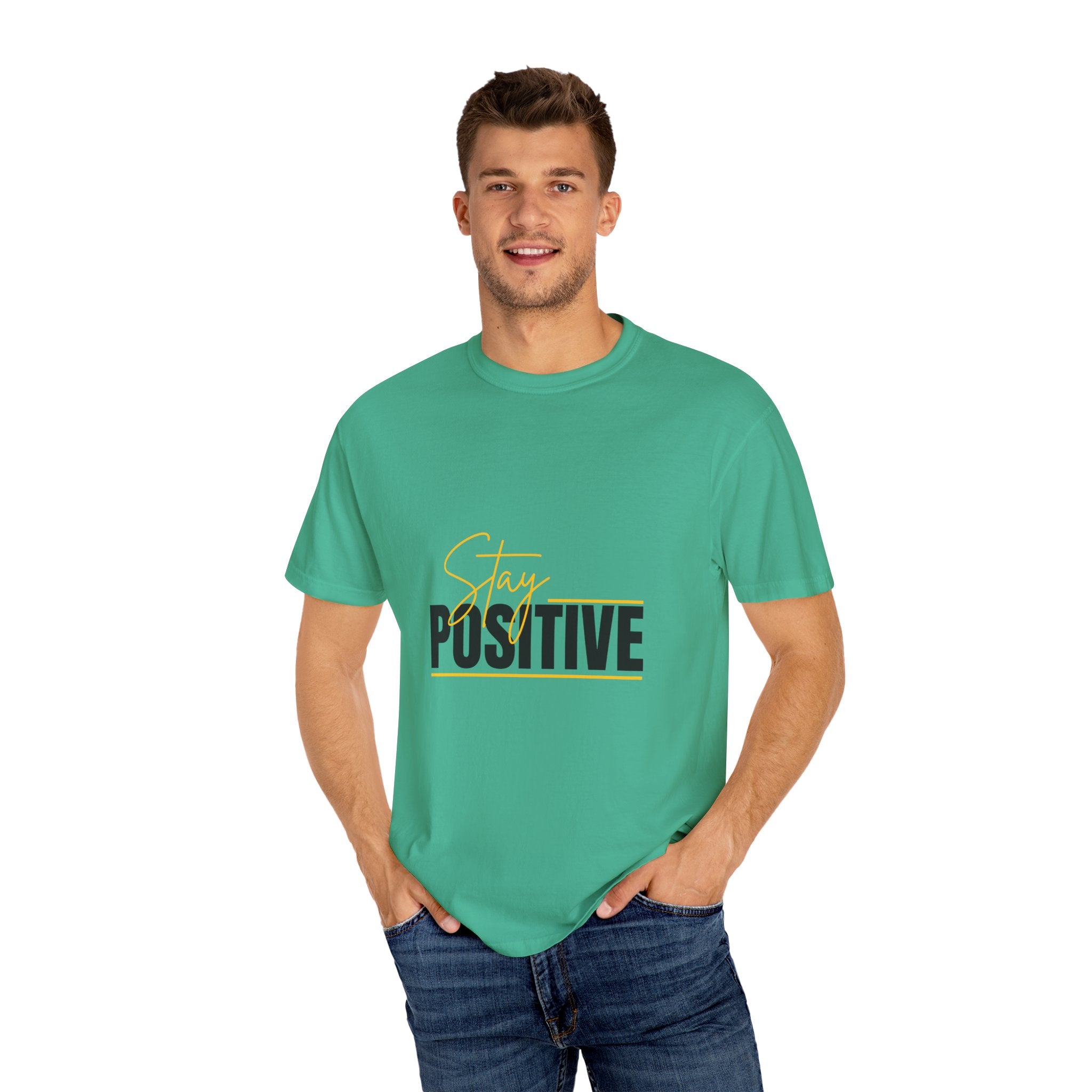 Stay Positive T-Shirt | Unisex Garment-Dyed Tee | Uplifting Apparel for Every Occasion | Positive Vibe Fashion, Gift for Friends, [...]