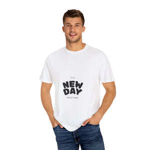 Unisex Motivational T-Shirt - "It's a New Day" - Inspirational Gift, Casual Wear, Self-Care Apparel, Everyday Style, Positive Vibes